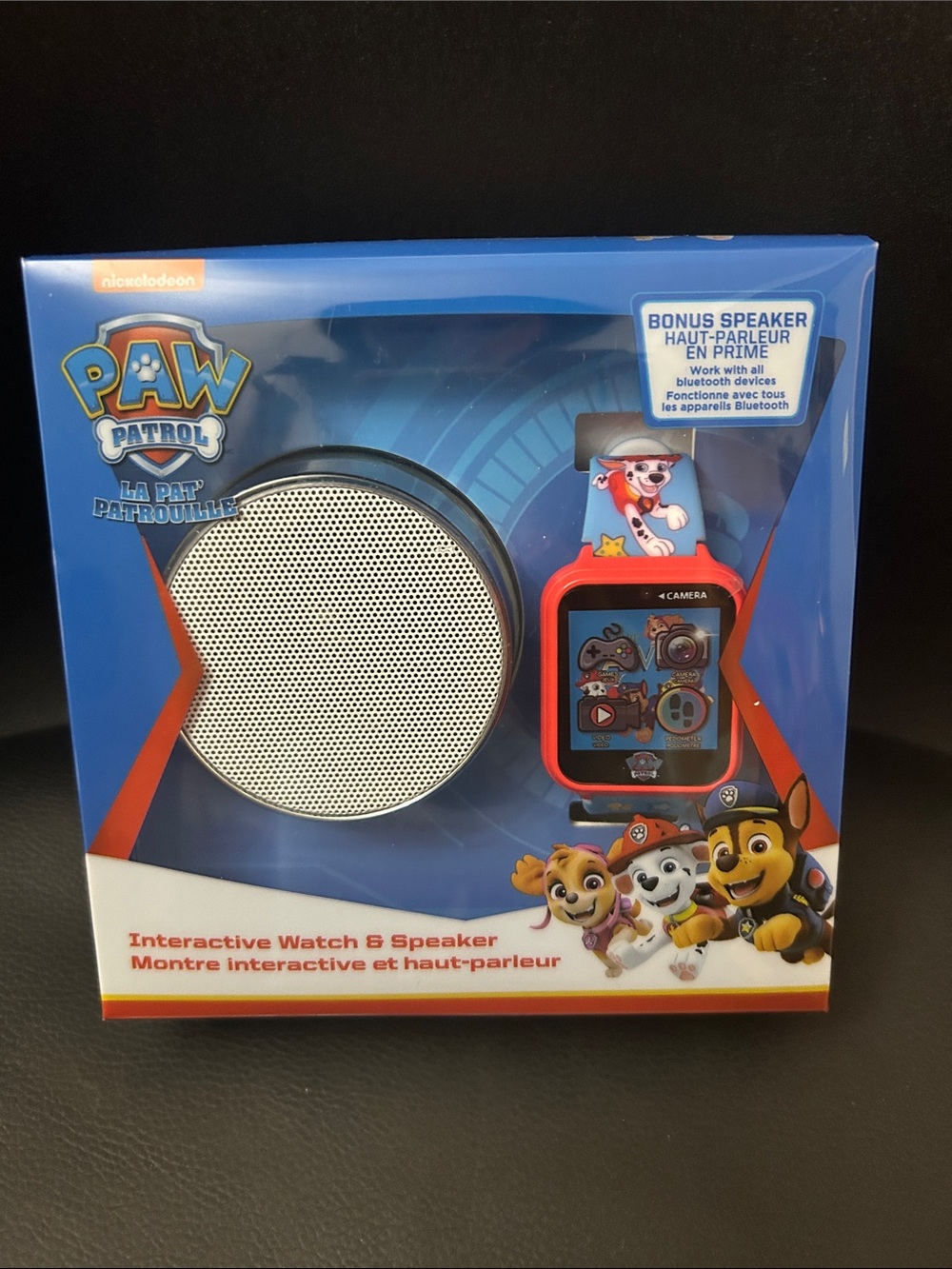 NWT 🆕 Paw Patrol Red and Blue Interactive Kids Watch with Bluetooth Speaker